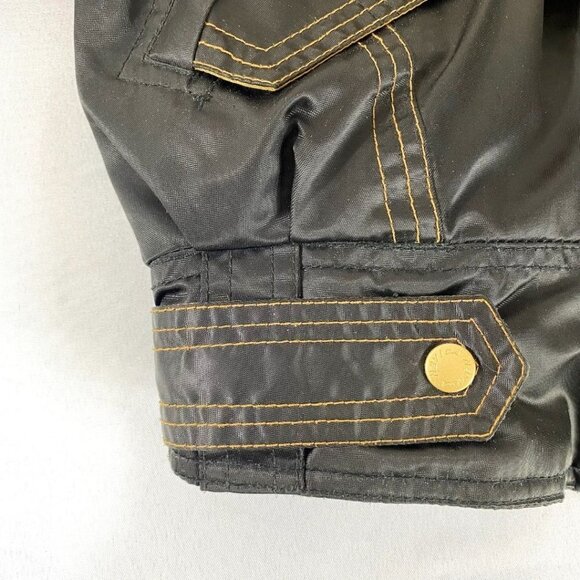 NEVICA VIRAGE SPORT VINTAGE 80S BLACK COLORFUL COMBO ZIP UP WAXED APRES SKI COAT - Picture 10 of 12